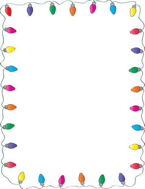 free clipart christmas frames and borders|christmas lights borders clip art free.